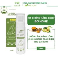 Xịt Chống Nắng Bơ Nghệ PA+++ SPF 50+ dành cho body - Dưỡng ẩm tốt, nâng tông nhẹ nhàng Cocayhoala 70ml
