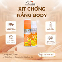 Xịt chống nắng body trắng da Simbee dành cho da nhạy cảm, giảm tác hại tia UV bảo vệ da