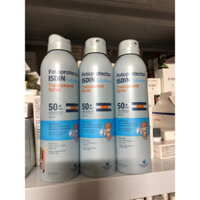 Xịt chống nắng cho bé trên 3 tuổi Isdin Pediatrics Transparent Spray Wet Skin Spf 50+