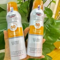 Xịt chống nắng cho da nhạy cảm Eucerin Sun Spray Transparent Dry Touch Sensitive Protect SPF 50