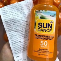 XỊT CHỐNG NẮNG DẠNG NƯỚC VÀ SỮA CHO NGƯỜI LỚN - SUNDANCE SPF 50 - 200ml