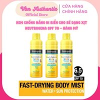 Xịt Chống Nắng Đi Biển Neutrogena Beach Defense Spray Sunscreen SPF 70 184g date 12.2026|VANAUTHENTIC
