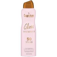 Xịt chống nắng dưỡng ẩm có nhũ kim Coppertone Glow with Shimmer Sunscreen Spray SPF 50 142g (Mỹ)
