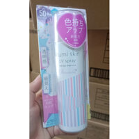 Xịt chống nắng dưỡng da nâng tone thon gọn Naris PARASOLA ILLUMI skin UV Spay SPF50+ PA+++ 80Gr - Mỹ Phẩm Naris Nhật Bản