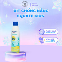 Xịt Chống Nắng Equate Kids Sunscreen - Bảo Vệ Làn Da Bé Mềm Mại