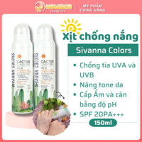 Xịt Chống Nắng Nâng Tone Sivanna Colors Thái Lan 2 In 1 Makeup Body 150ml - MẪU MỚI [ Auth ]