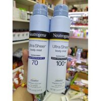 Xịt chống nắng Neutrogena SPF 100+ Ultra Sheer Body Mist Suncreen 141g