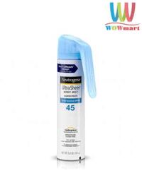 Xịt chống nắng Neutrogena Ultra Sheer Body Mist Sunscreen SPF45 141g
