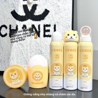 Xịt chống nắng Royal Baby cho trẻ sơ sinh, kem chống nắng đặc biệt cho trẻ em, đệm chống nắng vật lý UV
