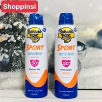 Xịt Chống nắng Thể Thao Banana Boat Sport Sensitive Suncreen Spay SPF 50++ ( cho da nhạy cảm)