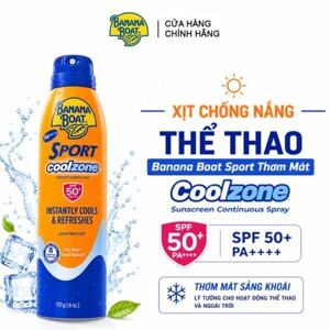 Xịt chống nắng thể thao Banana Boat Sport Coolzone SPF 50+/PA++++ 170g