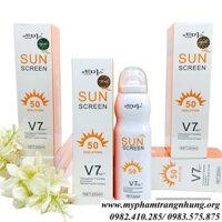 XỊT CHỐNG NẮNG V7 SUN CREEN SPF50+ HÀN QUỐC