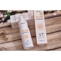 XỊT CHỐNG NẮNG V7 SUN SCREEN SPF 50 (Hàng Chính Hãng) [bonus]