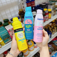 Xịt Chống Nắng Vật Lý  Coppertone Water Babies Sunscreen Spray (SPF 50)