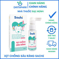 Xịt Chống Sâu Răng Cho Bé SACHI Lọ 30ml - Ngăn Ngừa Mảng Bám Giảm Hôi Miệng, Mang Lại Hơi Thở Thơm Mát