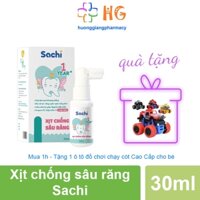 Xịt Chống Sâu Răng Cho Bé SACHI Ngăn Ngừa Mảng Bám Giảm Hôi Miệng Mang Lại Hơi Thở Thơm Mát Lọ 30ml