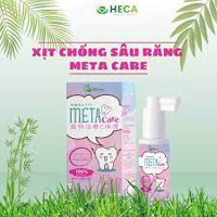 Xịt chống sâu răng METACARE cho bé từ 1 tuổi giúp làm sạch và bảo vệ men răng, ngăn ngừa mảng bám ố vàng, viêm lợi.