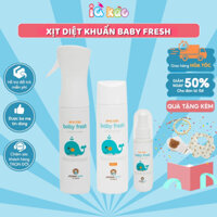 Xịt diệt khuẩn khử mùi cho đồ chơi bình sữa núm ti giả phụ kiện Baby Fresh an toàn lành tính cho bé 300ml IQKao
