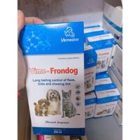 Xịt Diệt Ve Rận Bọ Chét Chó Mèo An Toàn Hiệu Quả Cho Cả Chó Mèo Mang Thai Vime Frondog 250ml