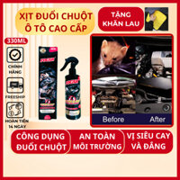 Xịt Đuổi Chuột Ô Tô Cao Cấp Chính Hãng Focar 330ml,Xịt Chống Chuột Khoang Máy, Bảo Vệ An Toàn Bề Mặt