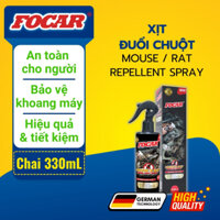 Xịt đuổi chuột ô tô Focar 330mL, chai xịt  đuổi chuột công nghệ sinh học an toàn, hiểu quả
