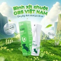 Xịt Đuổi Chuột OBS, Thành Phần Tự Nhiên, An Toàn Cho Mẹ Bầu và Trẻ Nhỏ 200ml