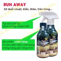 Xịt đuổi chuột Run Away -Thuốc xịt Không mùi, an toàn - Xua đuổi chuột, gián, côn trùng , chỉ sau 1 lần xịt mphangg