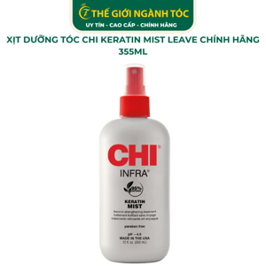 Xịt dưỡng ẩm Chi Keratin Mist Leave In Strangthening Treatment - 355ml