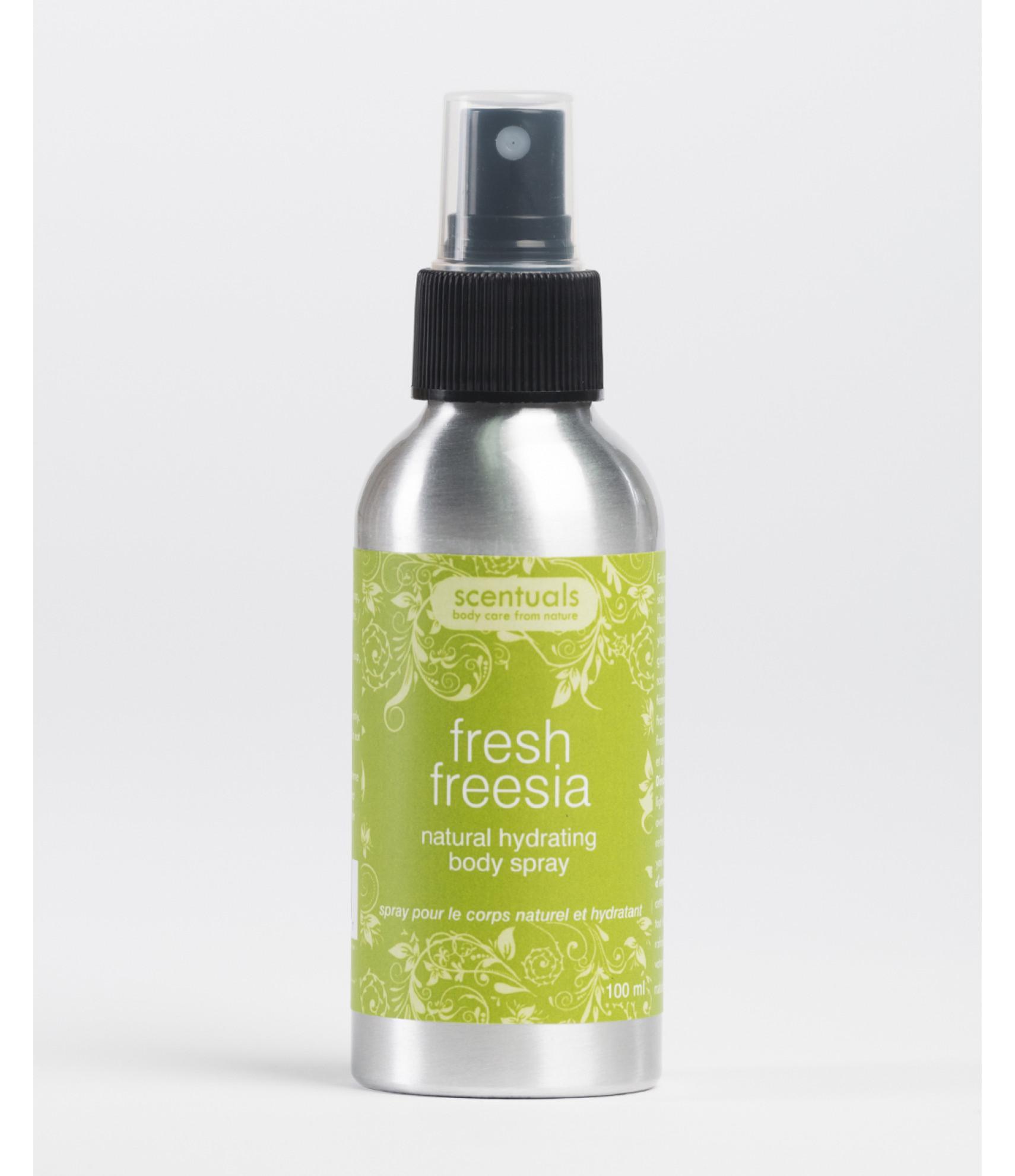 Xịt dưỡng ẩm toàn thân Scentuals Fresh Freesia Natural Hydrating Body Spray 100ml