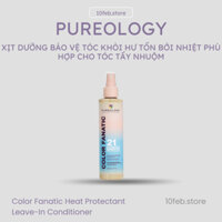 Xịt dưỡng bảo vệ tóc khỏi nhiệt phù hợp tóc tẩy nhuộm - Pureology Color Fanatic Heat Protectant