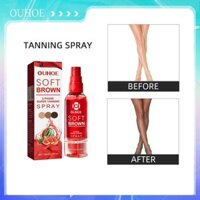 Xịt dưỡng da OUHOE 100ml Solaris Brown Sun Bronzer Sun Sun Sunless Body Face Self Tanner Spray