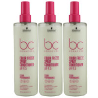 Xịt dưỡng giữ màu tóc nhuộm Schwarzkopf BC Bonacure pH 4.5 Color Freeze Spray Conditioner 200ml (Màu Hồng) NEW