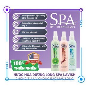 Xịt dưỡng lông SPA Tropiclean dành cho thú cưng 236ml