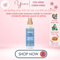 Xịt dưỡng phục hồi & bóng tóc cho tóc khô xơ hư tổn Shea Moisture Manuka Honey & Yogurt Hydrate + Repair Leave-In
