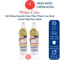 Xịt Dưỡng Sáng Da Toàn Thân White Conc Body Lotion Nhật Bản 245ml
