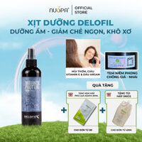 Xịt dưỡng tóc keratin phục hồi hư tổn dưỡng tóc uốn duỗi nhuộm mềm mượt Delofil Hair Spray 260ml - Nuspavietnam