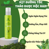 Xịt Dưỡng Tóc Thảo Dược Mộc Nam, Xịt Mọc Tóc Dưỡng ẩM, Giảm Gãy Rụng Phục Hồi Hư Tổn, Bảo Vệ Tóc Chống Lại Tia Uv, 70ml