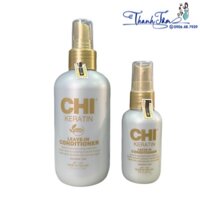 Xịt dưỡng xả khô phục hồi tóc CHI Keratin Leave In Conditioner 177ml ( New 2023 )