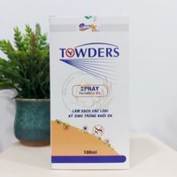 Xịt Ghẻ, Rận và Ký Sinh Trùng Khỏi Da TOWDERS SPRAY ( Permethrin 5%)