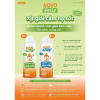 Xịt giải cảm hạ sốt NoVo Petie - giảm nhanh cảm giác khó chịu do cảm cúm , nóng sốt sau 2 phút . lọ 100ml