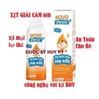 Xịt giải cảm hạ sốt Novo Petie 100ml chính hãng 100%
