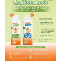 Xịt giải cảm hạ sốt NoVo Petie 1+ month - giảm nhanh cảm giác khó chịu do cảm cúm, nóng sốt sau sau] phút(100ml)