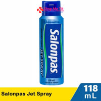 Xịt giảm đau Salonpas Jet Spray Hisamitsu giảm đau do căng cơ, bong gân (chai 118ml)