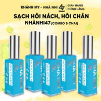XỊT HỖ TRỢ KHỬ MÙI HÔI NÁCH - HÔI CHÂN NHÀ NHI 47 (kèm 2 lọ Yến )[COMBO 5 CHAI]