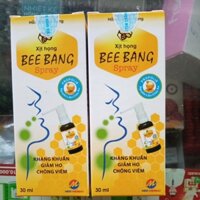 XỊT HỌNG BEE BANG SPRAY (KHÁNG KHUẨN, GIẢM HO, CHỐNG VIÊM)HỘP 30ml