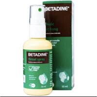 Xịt họng Betadine Throat Spray Povidon Iodin 0.45% 50ML
