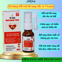 Xịt họng Hỗ trợ bổ sung Sắt và Vitamin Natural One Fe hộp 15ml