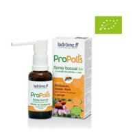 Xịt họng keo ong hữu cơ Ladrome Propolis 30ml - Pháp