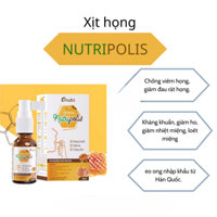 Xịt họng keo ong Nutripolis kháng khuẩn giảm ho chống viêm giảm nhiệt miệng chống hôi miệng