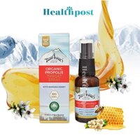 Xịt Họng Keo Ong Organic Propolis Throat Spray with Manuka Honey MG550+
